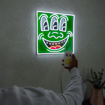 Triple Eyes, YP x Keith Haring, signe en néon LED