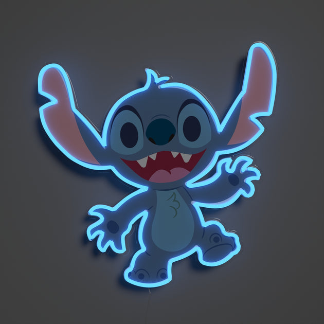 Cartoon Stitch 3D Lampe Chambre Tableau Lumière De Nuit Acrylique