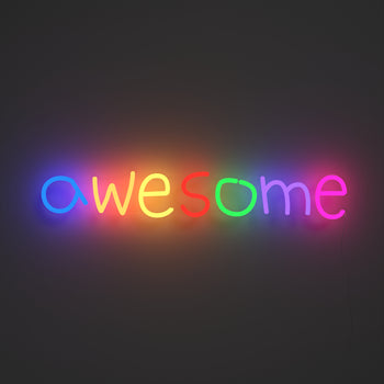 Awesome - Signe en néon LED