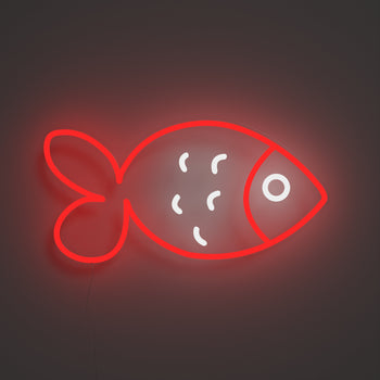 Fishy Friend Red - Signe en néon LED