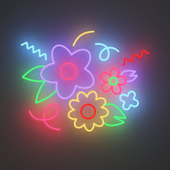 Baby Bouquet by Emily Eldridge - signe en néon LED