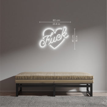 F*ck by Jean André, signe en néon LED