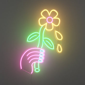 Lazy Daisy by Emily Eldridge - signe en néon LED