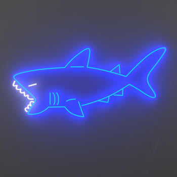 Shark - signe en néon LED