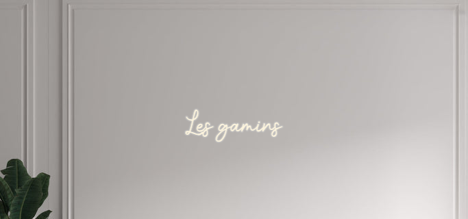 Custom text: Les gamins