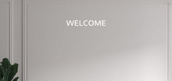 Custom text: WELCOME