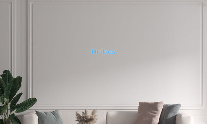 Custom text: Huitres