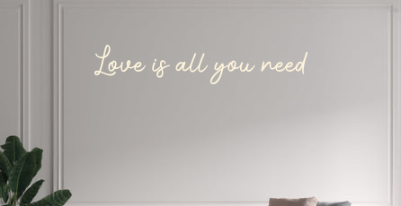Custom text: Love is all you need