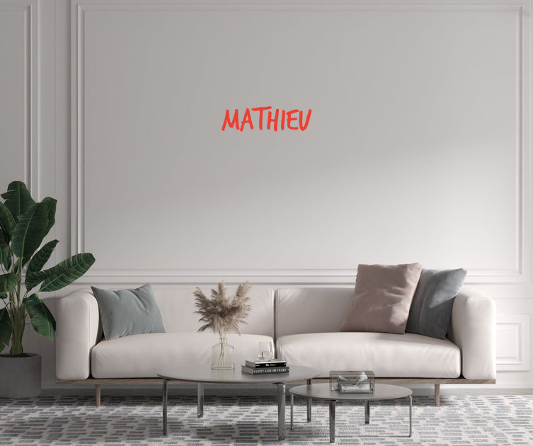Custom text: MATHIEU