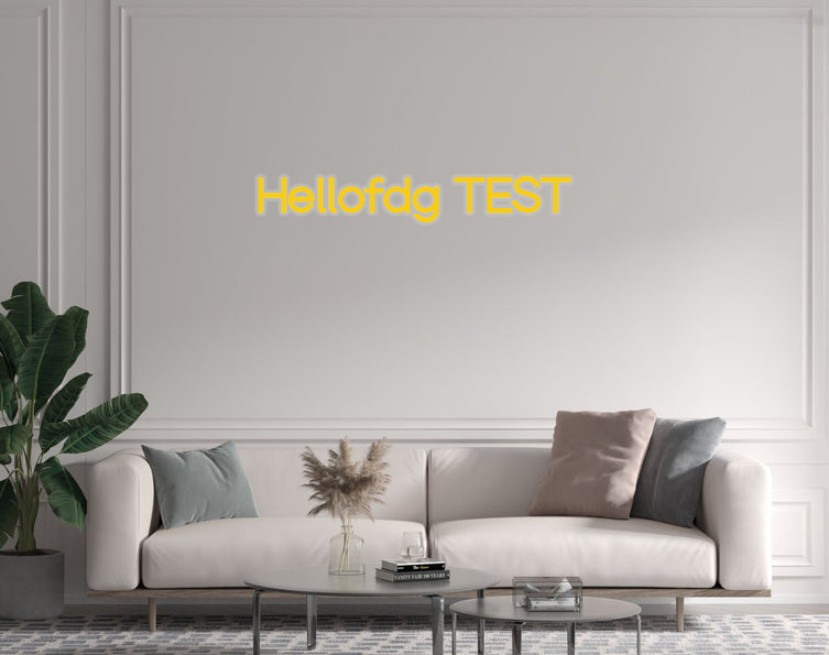 Custom text: Hellofdg TEST