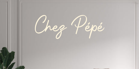 Custom text: Chez Pépé