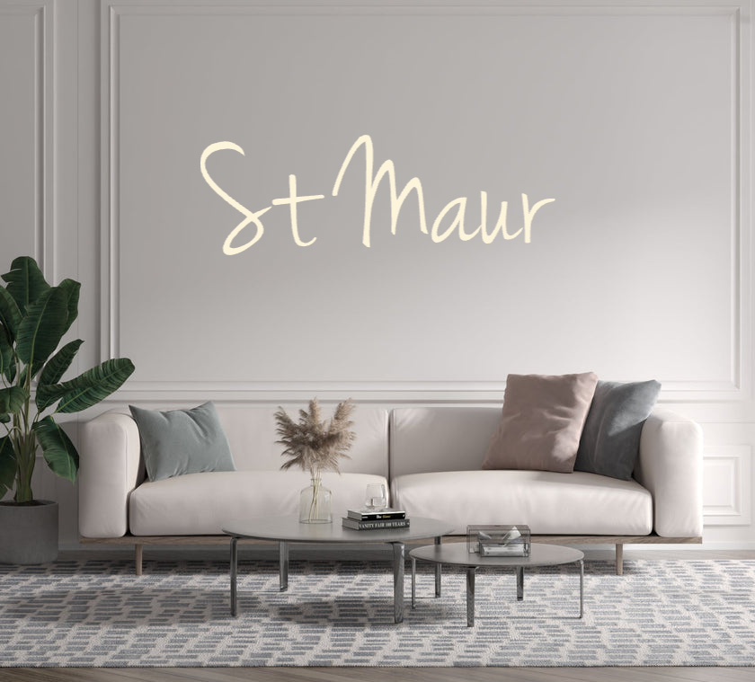 Custom text: St Maur