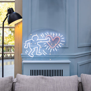 Send Love, YP x Keith Haring, signe en néon LED