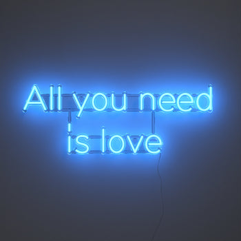 All you need is love, signe en néon LED