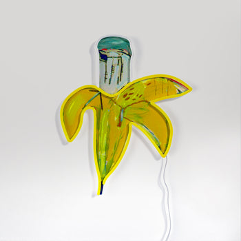 Banana YP x Jean Michel Basquiat, signe en néon LED