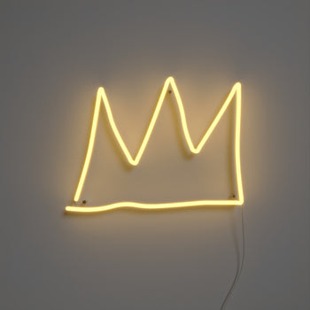 The Crown YP x Jean Michel Basquiat, signe en néon LED