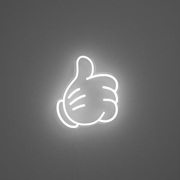 Glove Thumbs Up (Small version) by Yellowpop, signe en néon LED