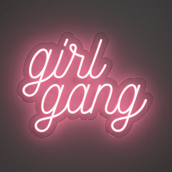 Girl Gang, signe en néon LED