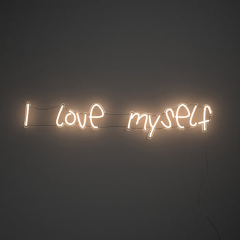 I love myself, signe en néon LED