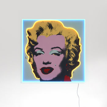 Marilyn Monroe Large by Andy Warhol - signe en néon LED