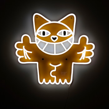 Monsieur Chat Edition #2 by Yellowpop, signe en néon LED