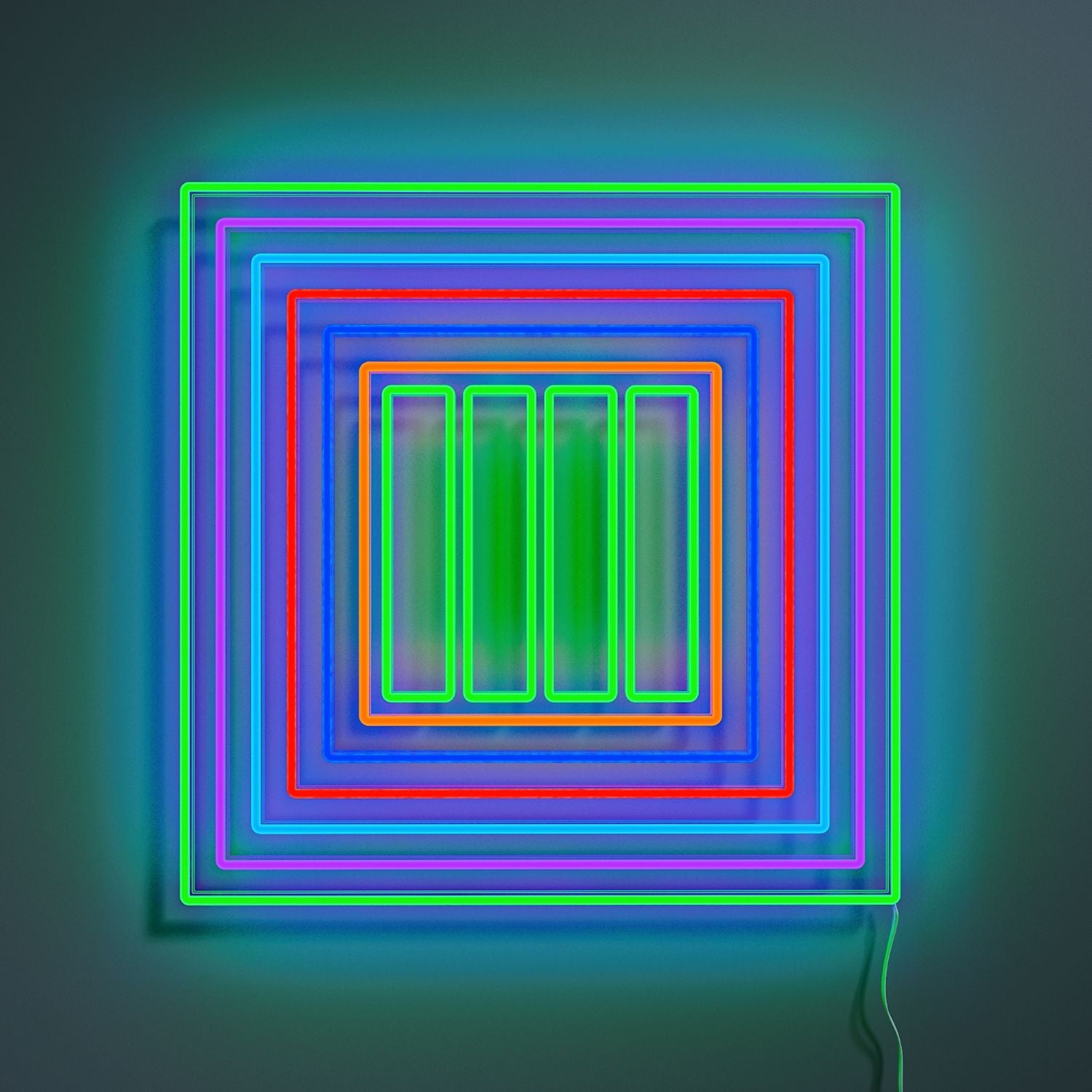 001 by Peter Halley x Yellowpop