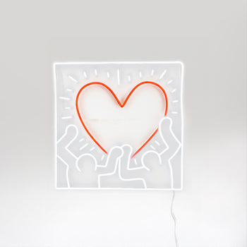 Radiant Heart, YP x Keith Haring, signe en néon LED