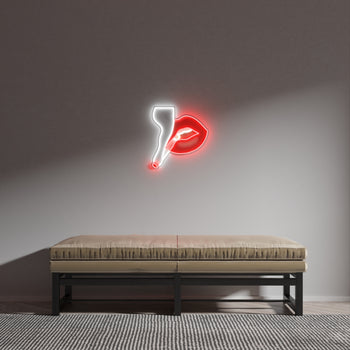 Smoke by Tom Wesselmann, signe en néon LED