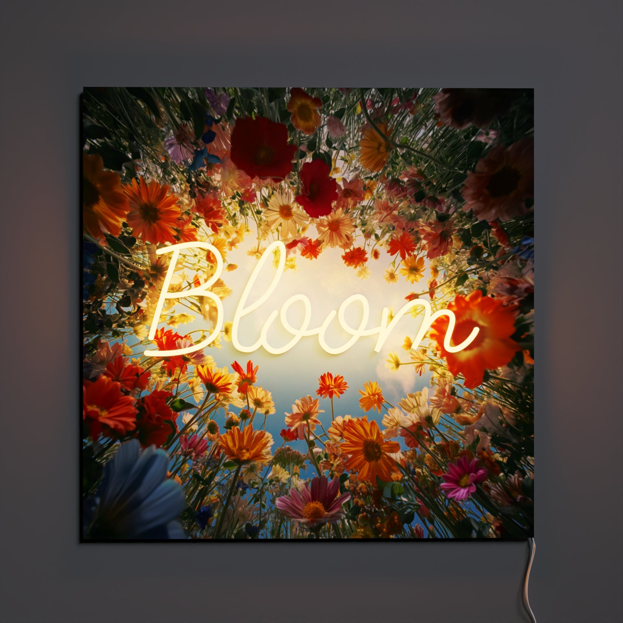 Bloom by Yellowpop Wonderland, signe en néon LED