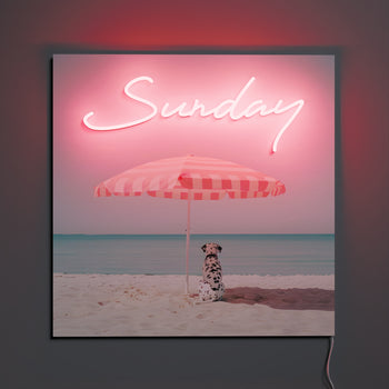 Sunday by Yellowpop Wonderland, signe en néon LED