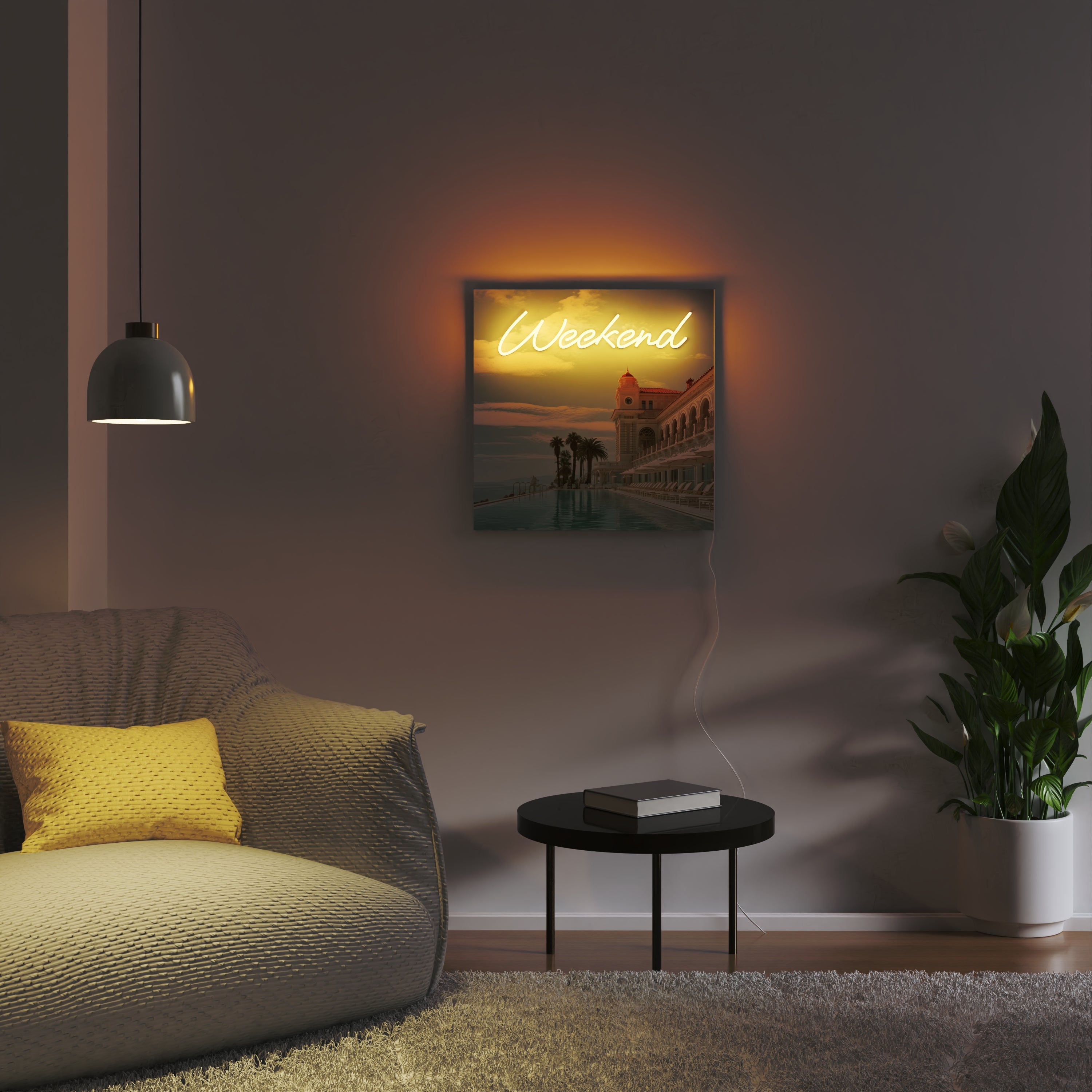 Weekend by Yellowpop Wonderland, signe en néon LED