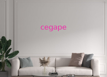 Custom text: cegape