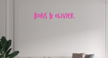Custom text: Boris & Olivier