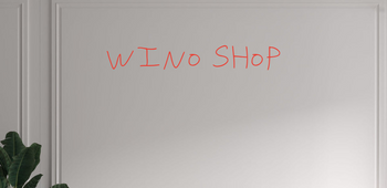 Custom text: WINO SHOP