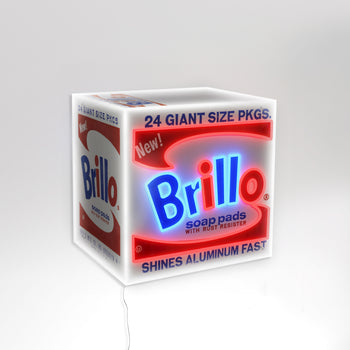 Brillo Box by Andy Warhol - signe en néon LED