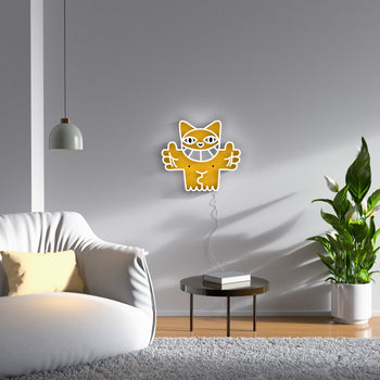 Monsieur Chat Edition #2 by Yellowpop, signe en néon LED