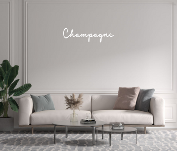 Custom text: Champagne