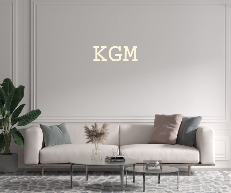Custom text: KGM