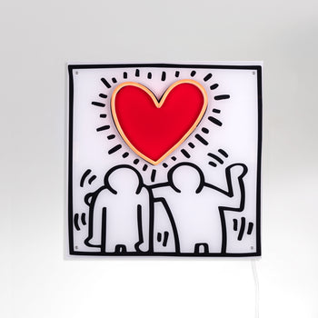 Love People, Yellowpop x Keith Haring, signe en néon LED