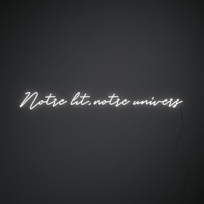 Notre lit notre univers