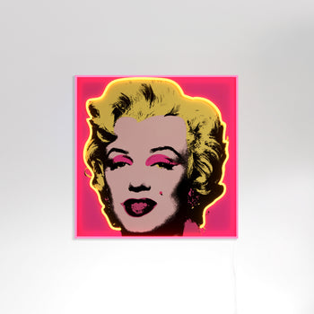 Marilyn Monroe Small by Andy Warhol - signe en néon LED