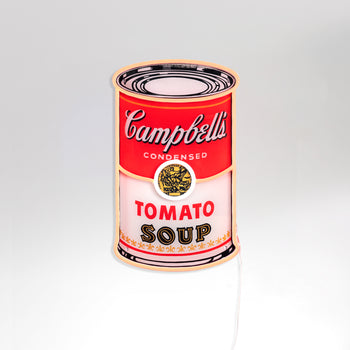 New Campbell, Yellowpop x Andy Warhol, signe en néon LED