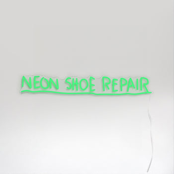 Neon Shoe Repair YP x Jean Michel Basquiat, signe en néon LED