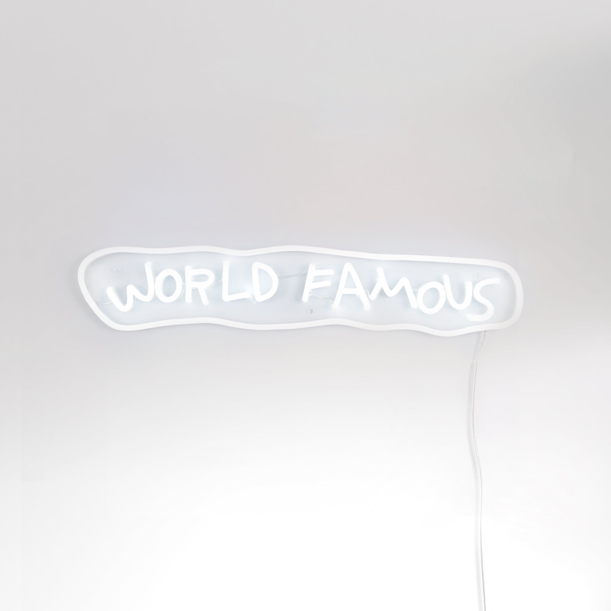 World Famous Yellowpop x JM Basquiat, signe en néon LED