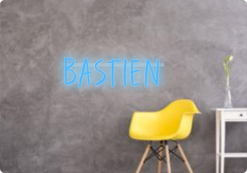 Custom text: BASTIEN