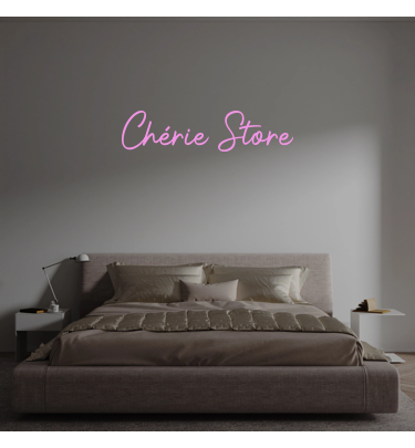 Custom text: Chérie Store