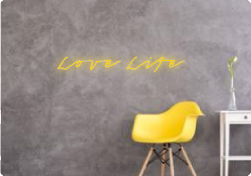 Custom text: Love Life