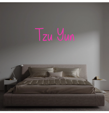 Custom text: Tzu Yun