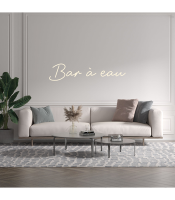 Custom text: Bar à eau