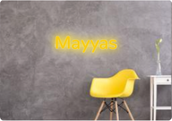 Custom text: Mayyas